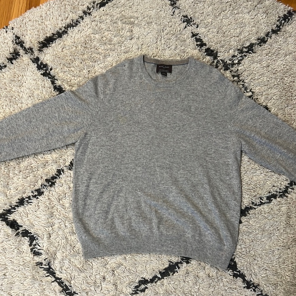 Black Brown 1826 cashmere  Grey Sweater